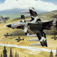 Two P.1233-1 escort a trio of V-22 Osprey in this artist’s conception